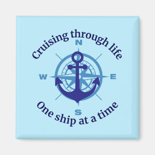 Nautical Cruising Life Door Decoration Magnet