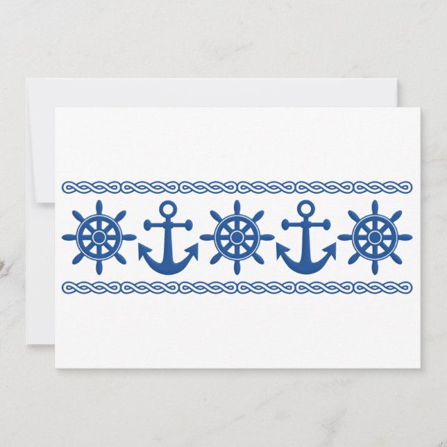 Nautical custom invitation (Front)