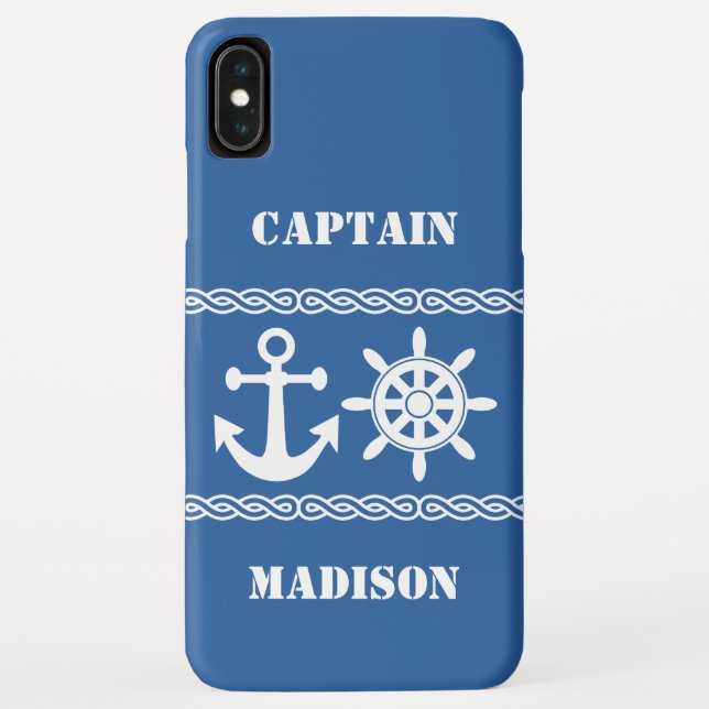 Nautical custom name & colour cases (Back)