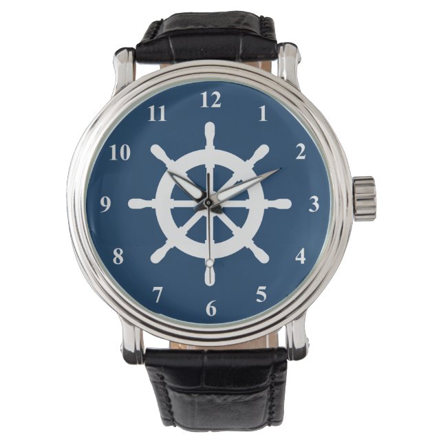 Nautical custom watch gift for men women and kids (Front)