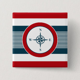 Nautical design 15 cm square badge