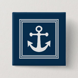 Nautical design 15 cm square badge