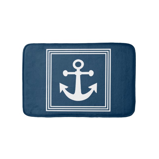Nautical design bath mat (Front)