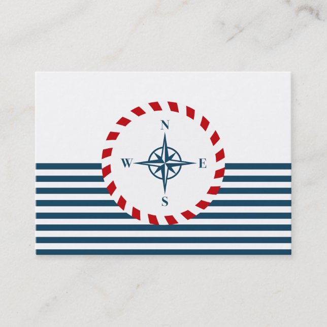 Nautical design business card (Front)