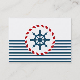 Nautical design business card