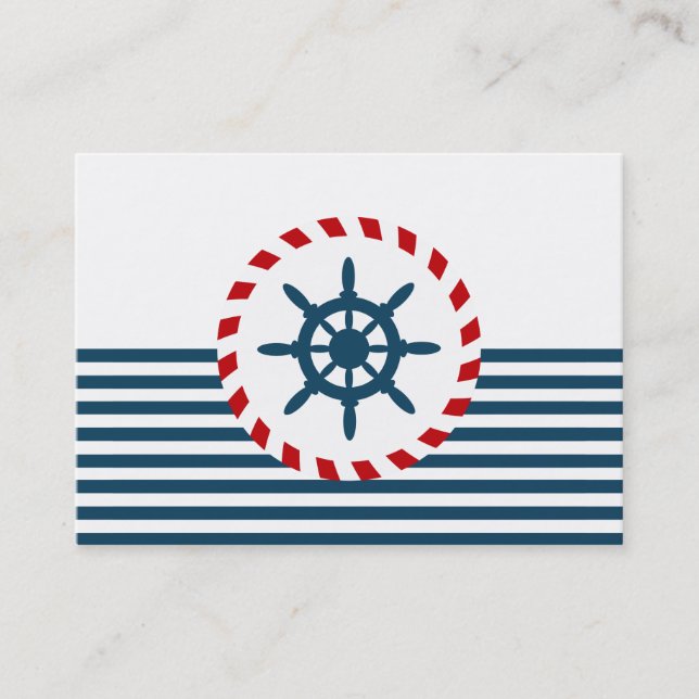 Nautical design business card (Front)