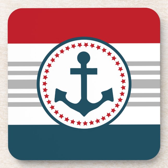 Nautical design coaster (Front)