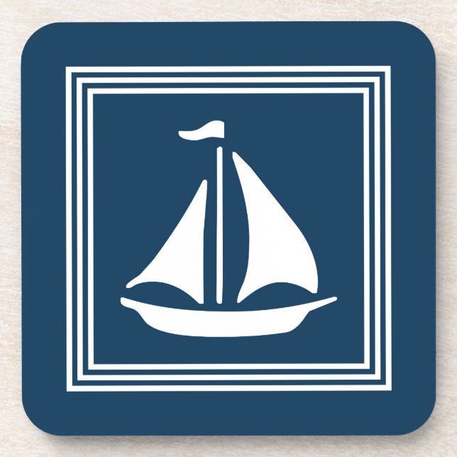 Nautical design coaster (Front)