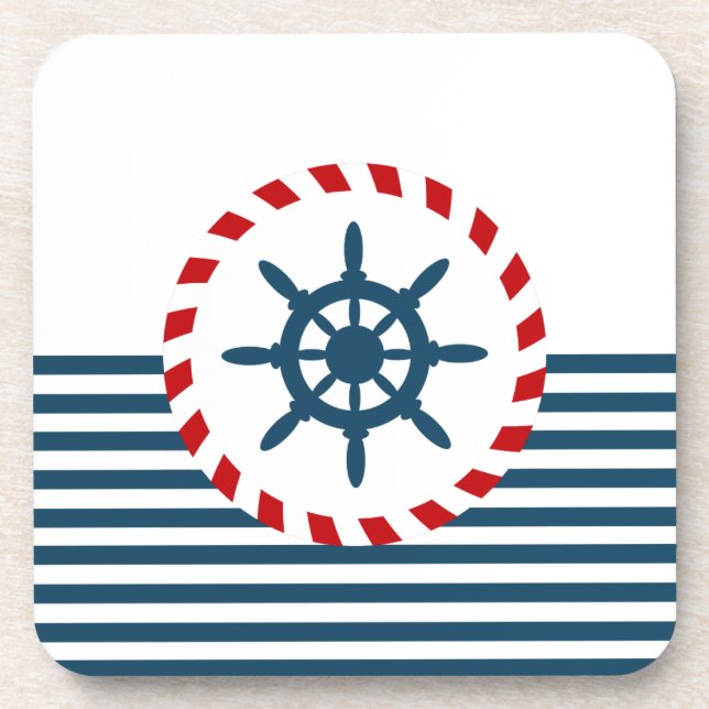 Nautical design coaster (Front)