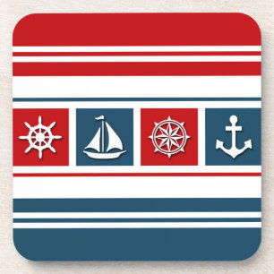 Nautical design coaster