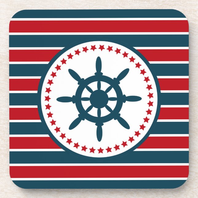 Nautical design coaster (Front)