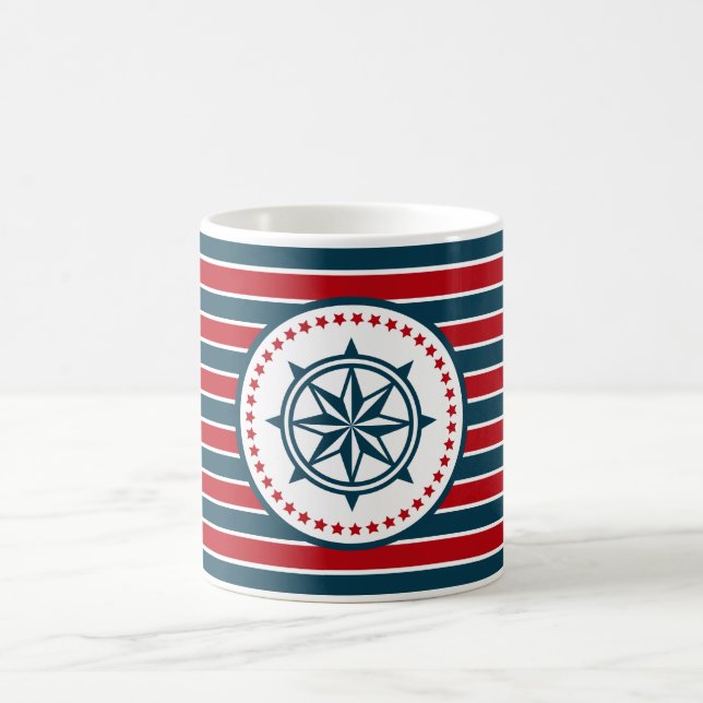 Nautical design coffee mug (Center)