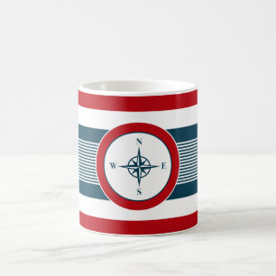 Nautical design coffee mug