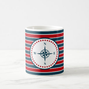 Nautical design coffee mug