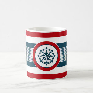 Nautical design coffee mug