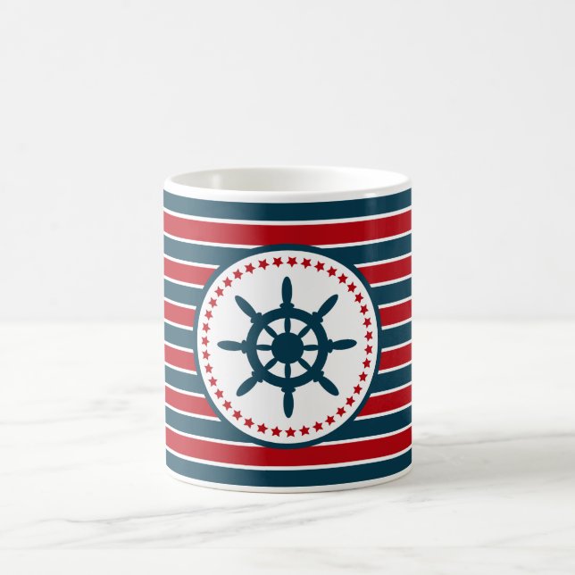 Nautical design coffee mug (Center)