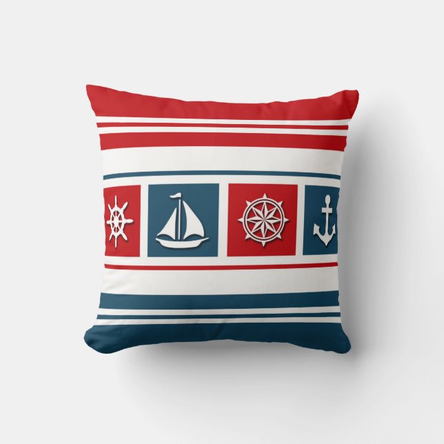 Nautical design cushion (Front)