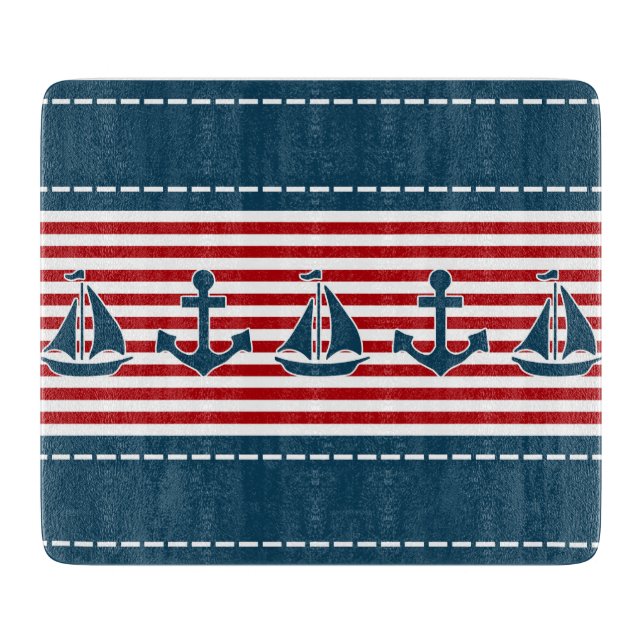 Nautical design cutting board (Front)