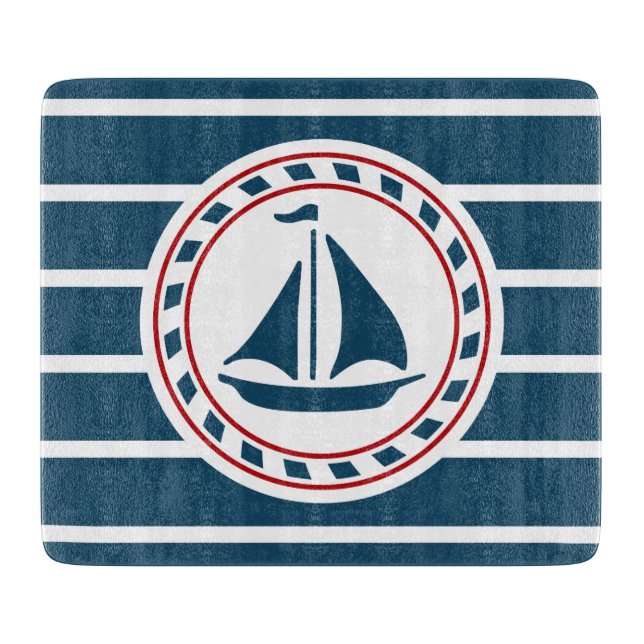 Nautical design cutting board (Front)