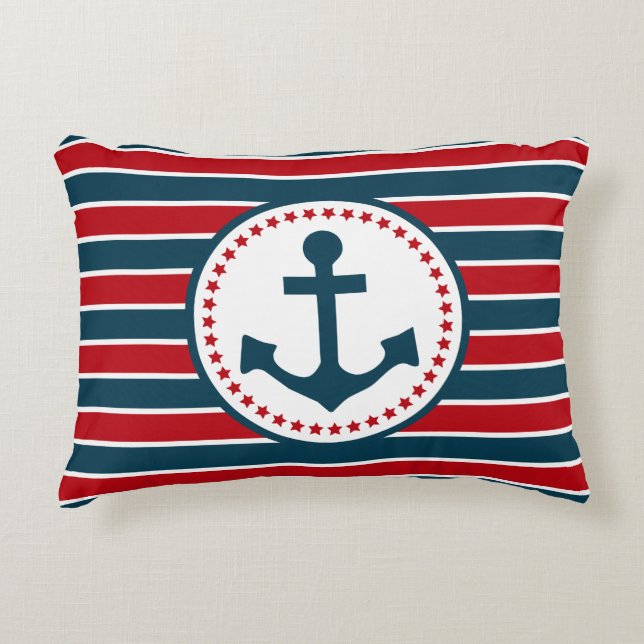 Nautical design decorative cushion (Front)