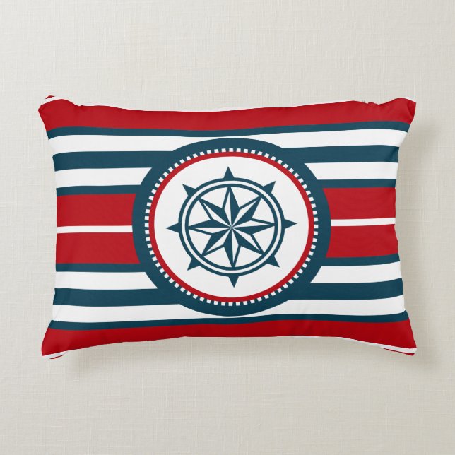 Nautical design decorative cushion (Front)