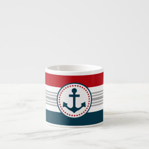 Nautical design espresso cup