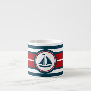 Nautical design espresso cup