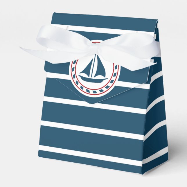 Nautical design favour box (Front Side)