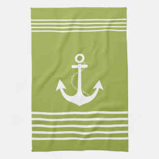 Nautical Design Green Towel