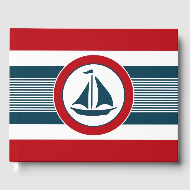 Nautical design guest book (Front)