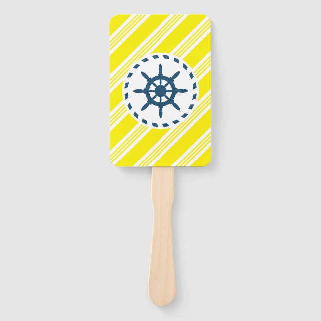 Nautical design hand fan (Front)