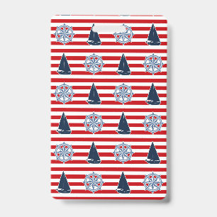 Nautical design ID badge