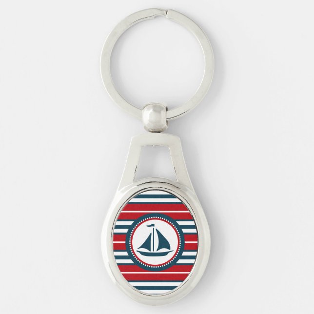 Nautical design key ring (Front)