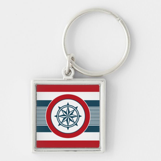 Nautical design key ring (Front)