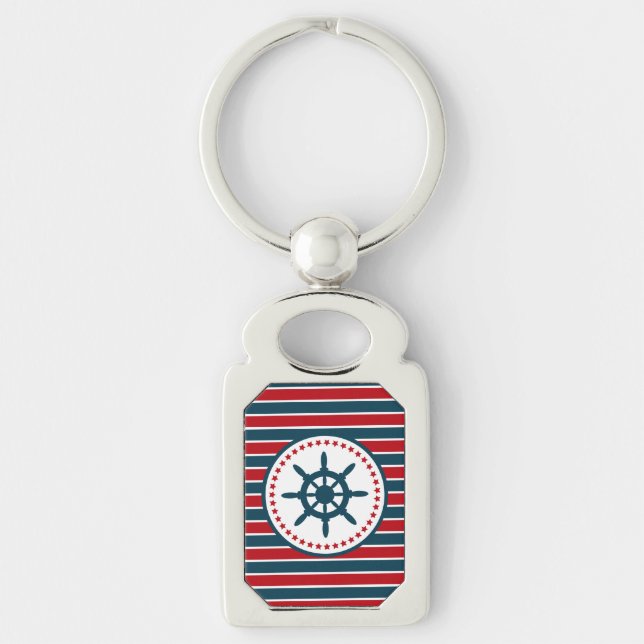 Nautical design key ring (Front)