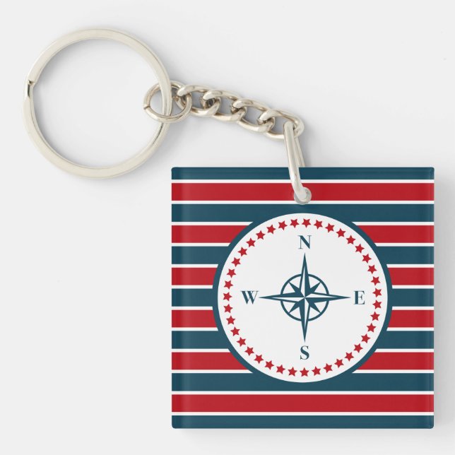 Nautical design key ring (Front)