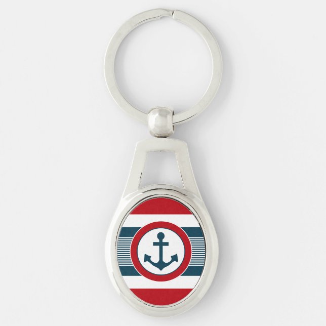 Nautical design key ring (Front)