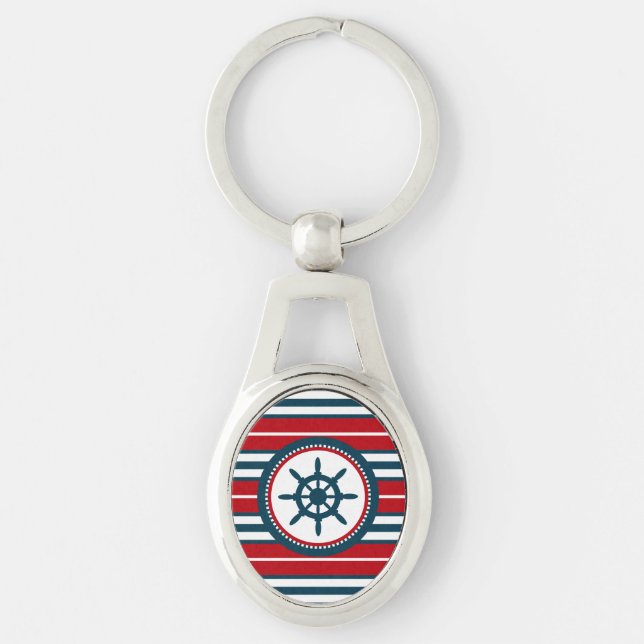Nautical design key ring (Front)