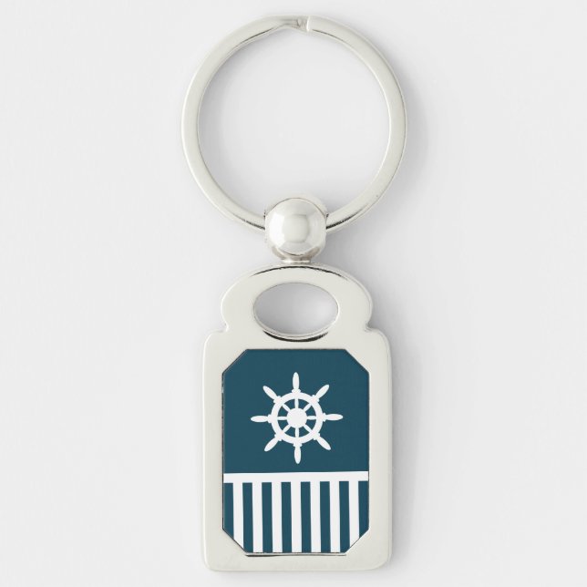 Nautical design key ring (Front)
