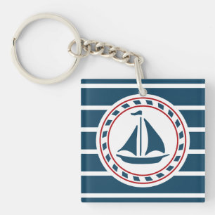 Nautical design key ring