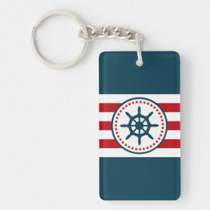 Nautical design key ring