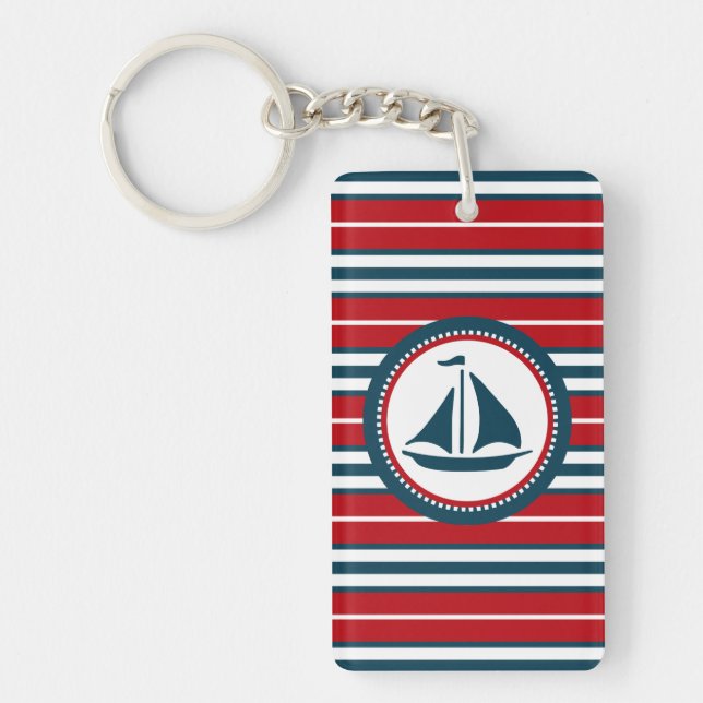 Nautical design key ring (Front)