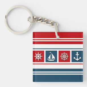 Nautical design key ring
