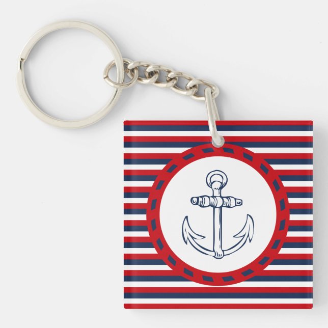 Nautical design key ring (Front)