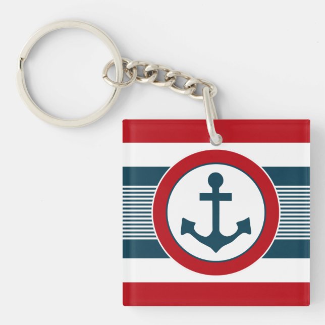 Nautical design key ring (Front)