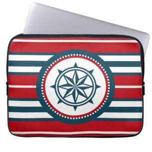 Nautical design laptop sleeve
