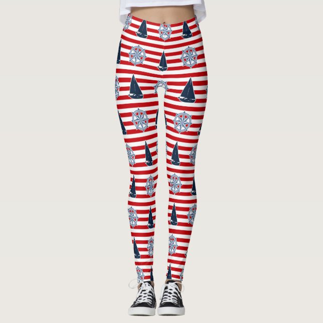 Nautical design leggings (Front)