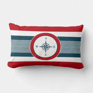 Nautical design lumbar cushion