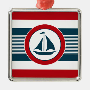 Nautical design metal tree decoration