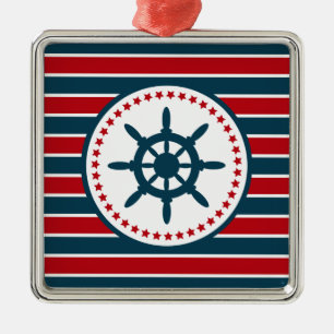 Nautical design metal tree decoration